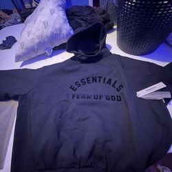 Essentials Hoodie Xl Oversized Black