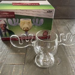 NEW - National Lampoon’s Christmas Vacation Glass Moose Mug 