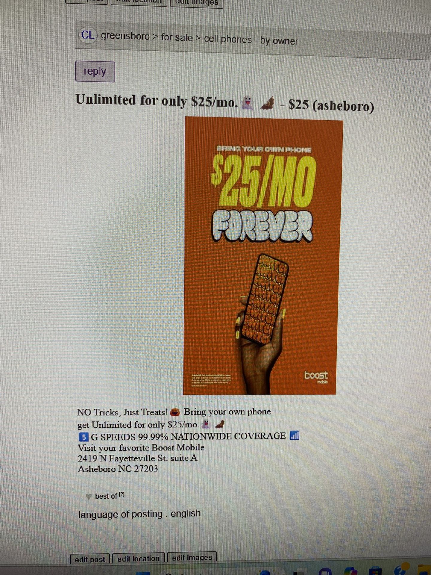 Unlimited for only 💲25/Mo. 👻🦇