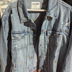 Old Navy Denim Jean Jacket Women XL Tall