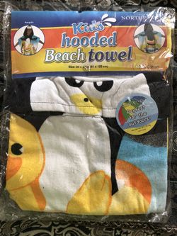 KIDS HOODED BEACH TOWEL