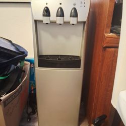 Water Dispenser W/ Fridge,  Hot And Cold Water