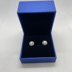 Moissanite “Halo” Earrings
