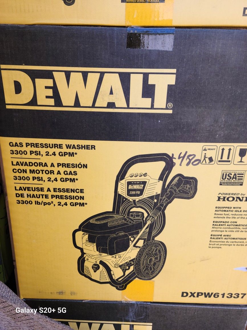 Dewalt 3300psi Gas Pressure Washer