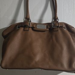 Michael Kors Tan Leather Weekender bag