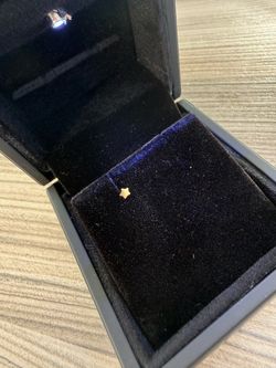 14K yellow gold star nose bone stud piercing jewelry