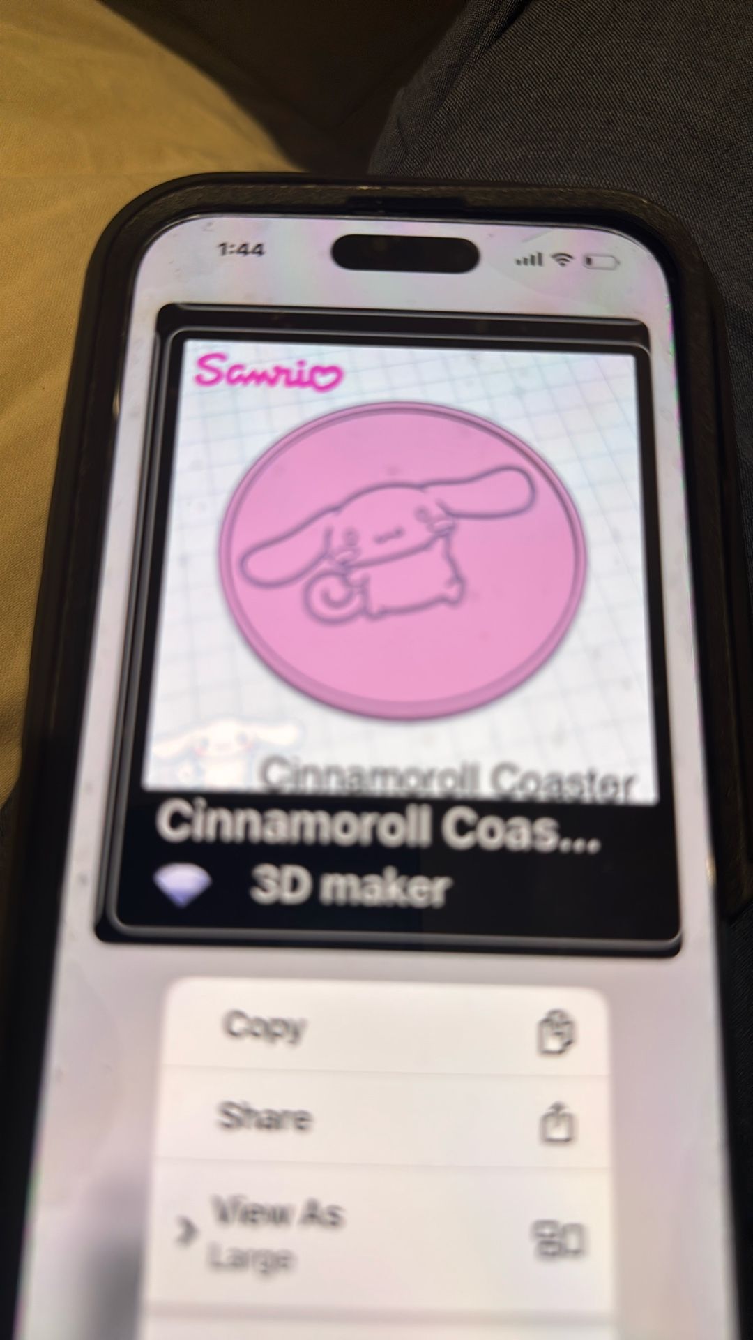 Mini cinnamon roll roller coaster 3-D printed