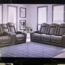 Power Reclining Sofa And Power Reclining Love Seat On Sale