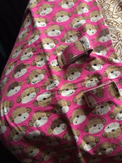 Car seat Canopy 🐒 Monkey with pink background