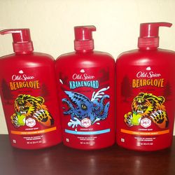 Old Spice Body Wash Bundle 33.4 fl oz Each-X Streets Ray and Higley