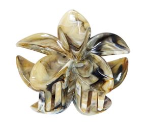 Floral Clip: Marble Brown