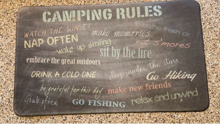 Rv door mat