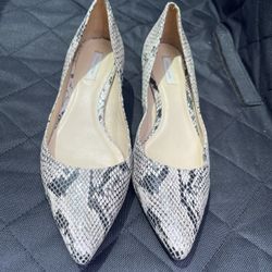 Cole Haan Grand Os Snakeskin Pointy Toe Wedges