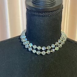 ♥️🩷Vintage Aurora Borealis Choker Necklace ❤️🩷