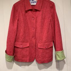 Pink And Green Jacket