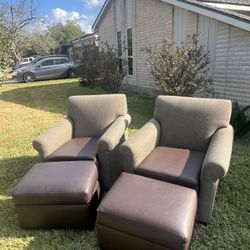 Chair with ottoman Set