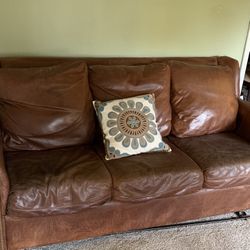Leather Couch $300