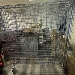 Chrome Security Cage Shelving 