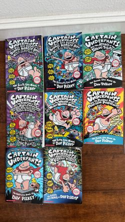 The adventures of captain underpants - Dav Pilkey 8 books