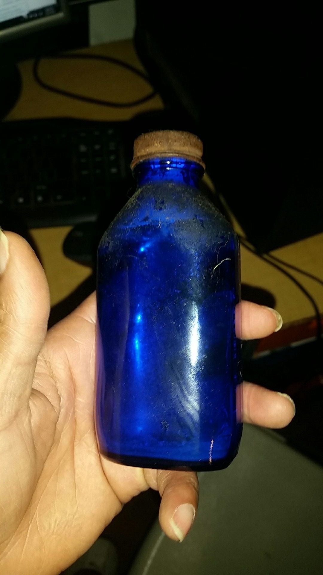 Antique poison bottle