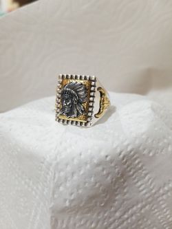 925 STERLING SILVER RING INDIAN HAD.