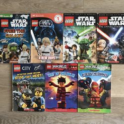 7 LEGO Star Wars Ninjago City Police Series Kids Children Storybook Story Books 