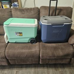 Large Outdoor Coolers For Camping Fishing Beach Outdoors 