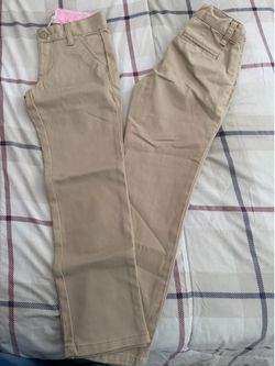 2 Cat & Jack Girls Khaki School Uniform Pants Size 6