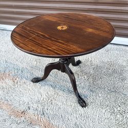 antique Tilt Top Occasional Table