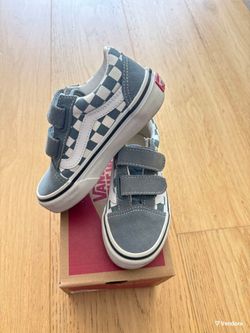 1.5 kids size Vans Kids Old Skool V Checkerboard