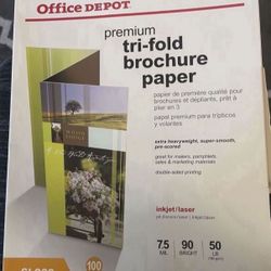 TRI-FOLD BROCHURE PAPER- BRAND NEW