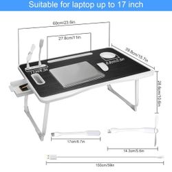 Laptop Bed Desk with USB Charge Port