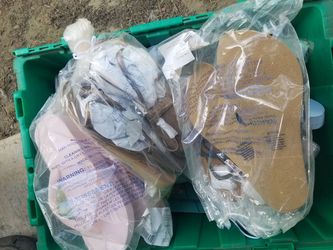 Avon sandles and flip flops new still in plastic