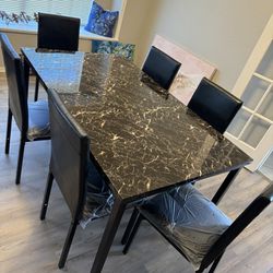 New Table With 6 Chairs For $289