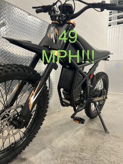 Electric Dirt Bike E-Moto GT73 Pro, 49mph, Knobby Dirt Bike Tire, Steel Spoke Rims 