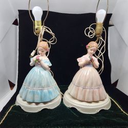 Vintage  1950’s-60's Boudoir Lamps
