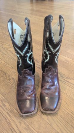 Boys all leather cowboy boots