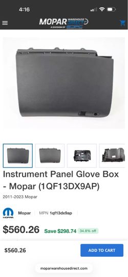 Dodge charger Mopar Instrument Panel Glove Box 1QF13DX9AP