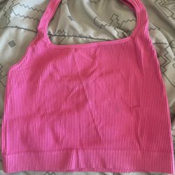 pink halter top