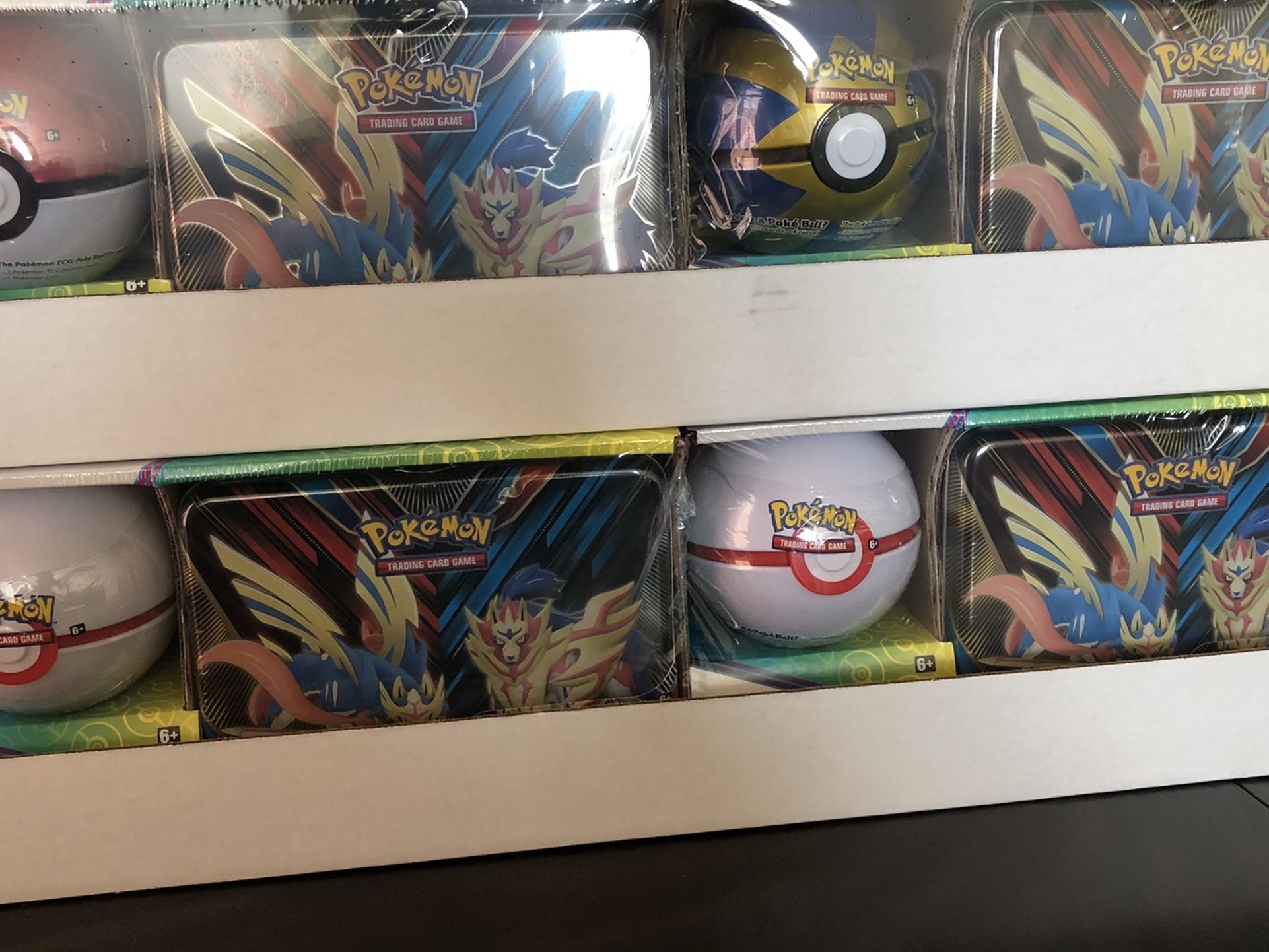 4 packs Of Pokemon 2 Pack Lunch Tin & Pokeball For SALE $50 Each