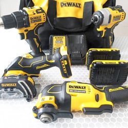20V Max DeWalt 4 TOOL Contractor Set 