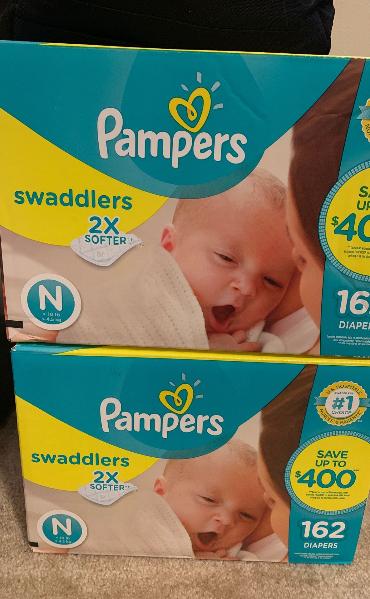 Pampers 2 for $50 324 pampers Two cases 162 In each case
