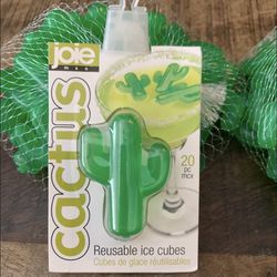 4 Packs (20 Piece Each) Cactus Reusable Ice Cubes 