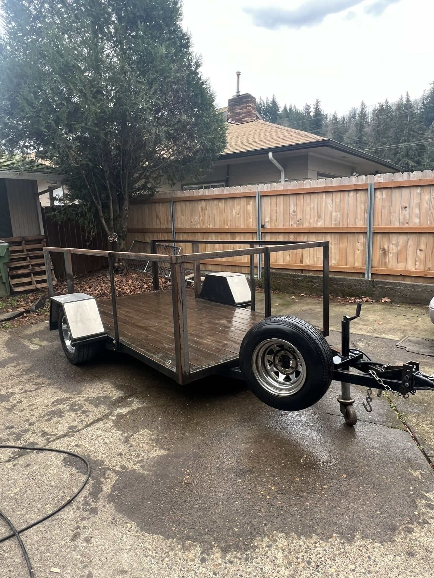 6x12 Custom Tilt Deck Low Boy Traielr 5k Rated