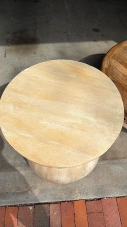 Anthropologie Wood Side Table