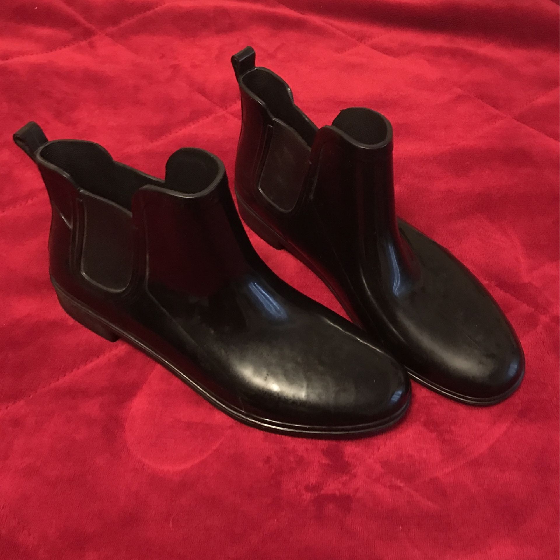 Black Rain Ankle Boots