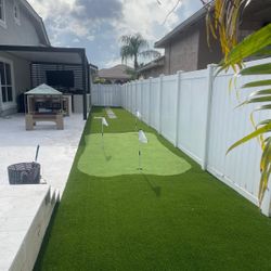 Artificial Grass , Putting Green , Stepping Stones Yards Design 
