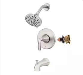 Pfister Ladera Brushed Nickel Tub & Shower Faucet Set w/ Valve 1.8 GPM