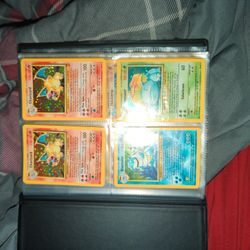Vintage Holo Pokemon Cards 2 Charizard And 3 1st Edition machamps