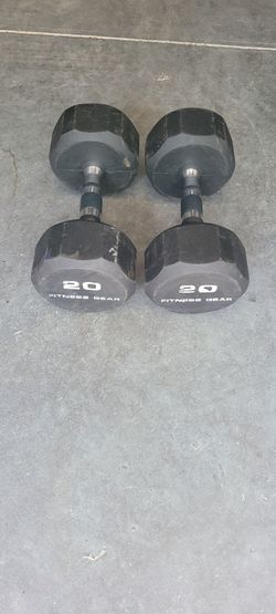 Rubber Hexagon Dumbbells-20lbs Cash or Zelle